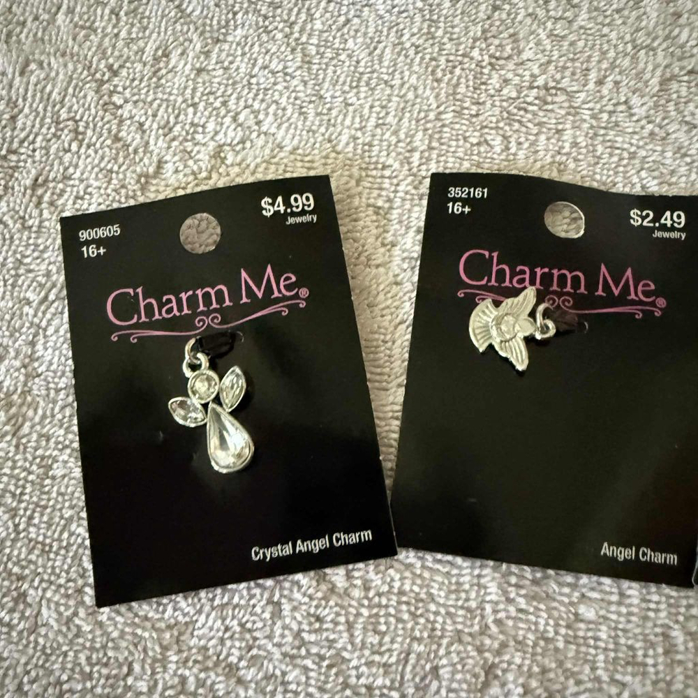 Charm Me Silver Angel Charm 3pcs